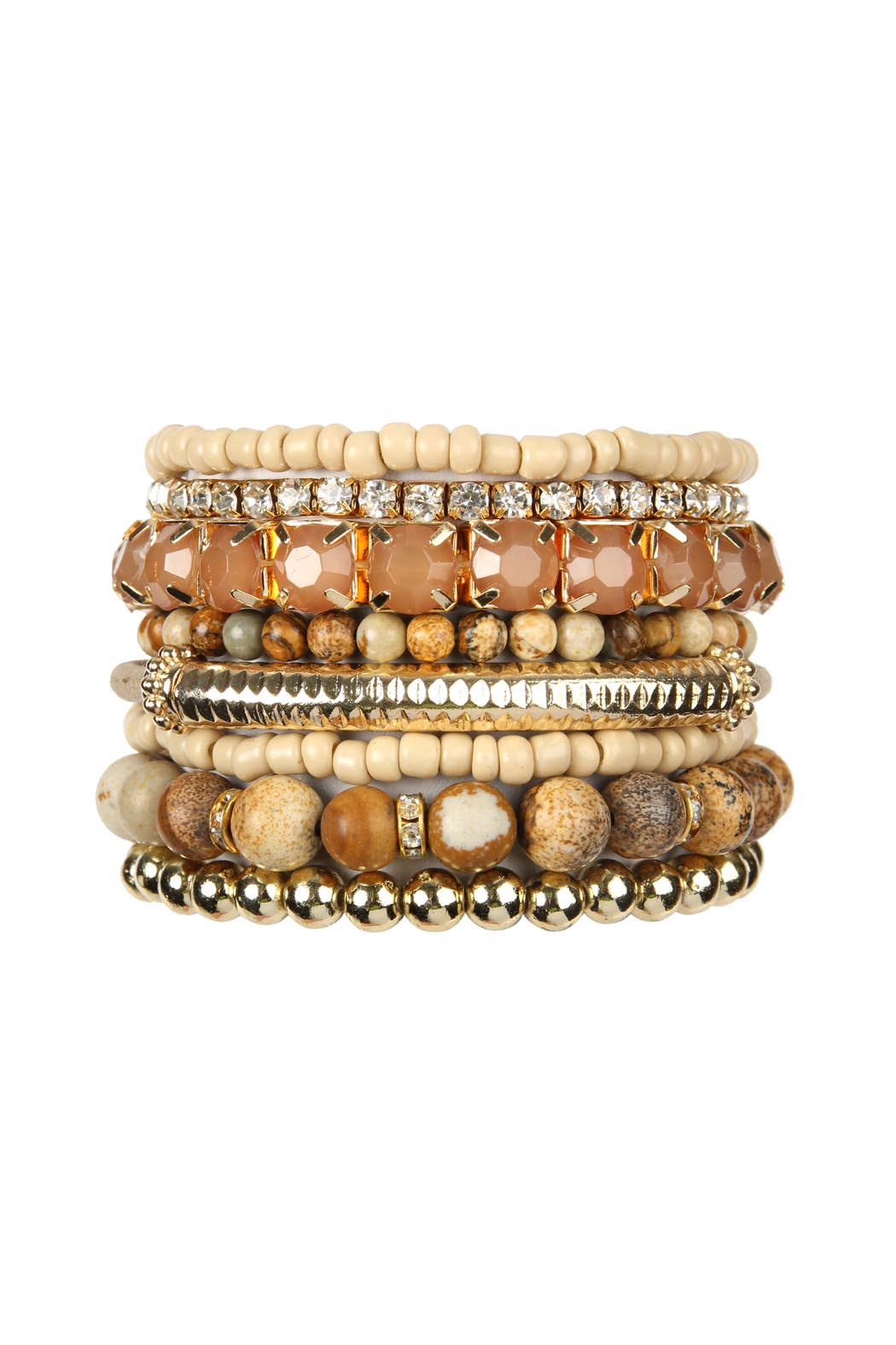 MYS Wholesale Inc - Wholesale Beaded Bracelet - Regular Size Stack-able Beads Bracelet Set13