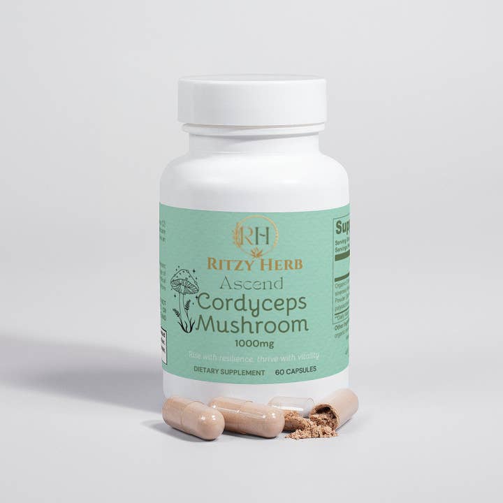 Ritzy Herb - Vente Supplément oral/vitamine - Capsules de champignons Cordyceps Ascend4