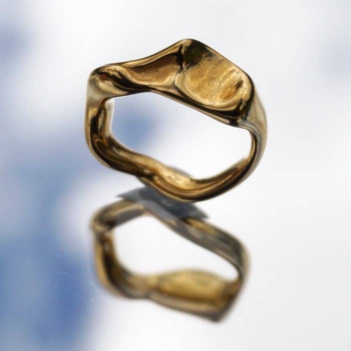 18k Gold Plated Molten Ring and other Purchase Wholesale hinged key rings. Free Returns & Net 60 Terms on Faire trending on Faire.