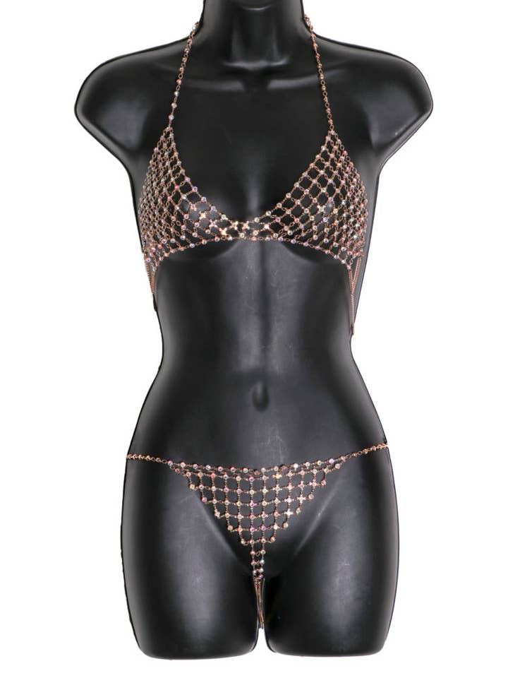 Western Fashion – wholesale Bikiniunderdel - Dam – 14501 - Crystal Net Bikinitrosa2