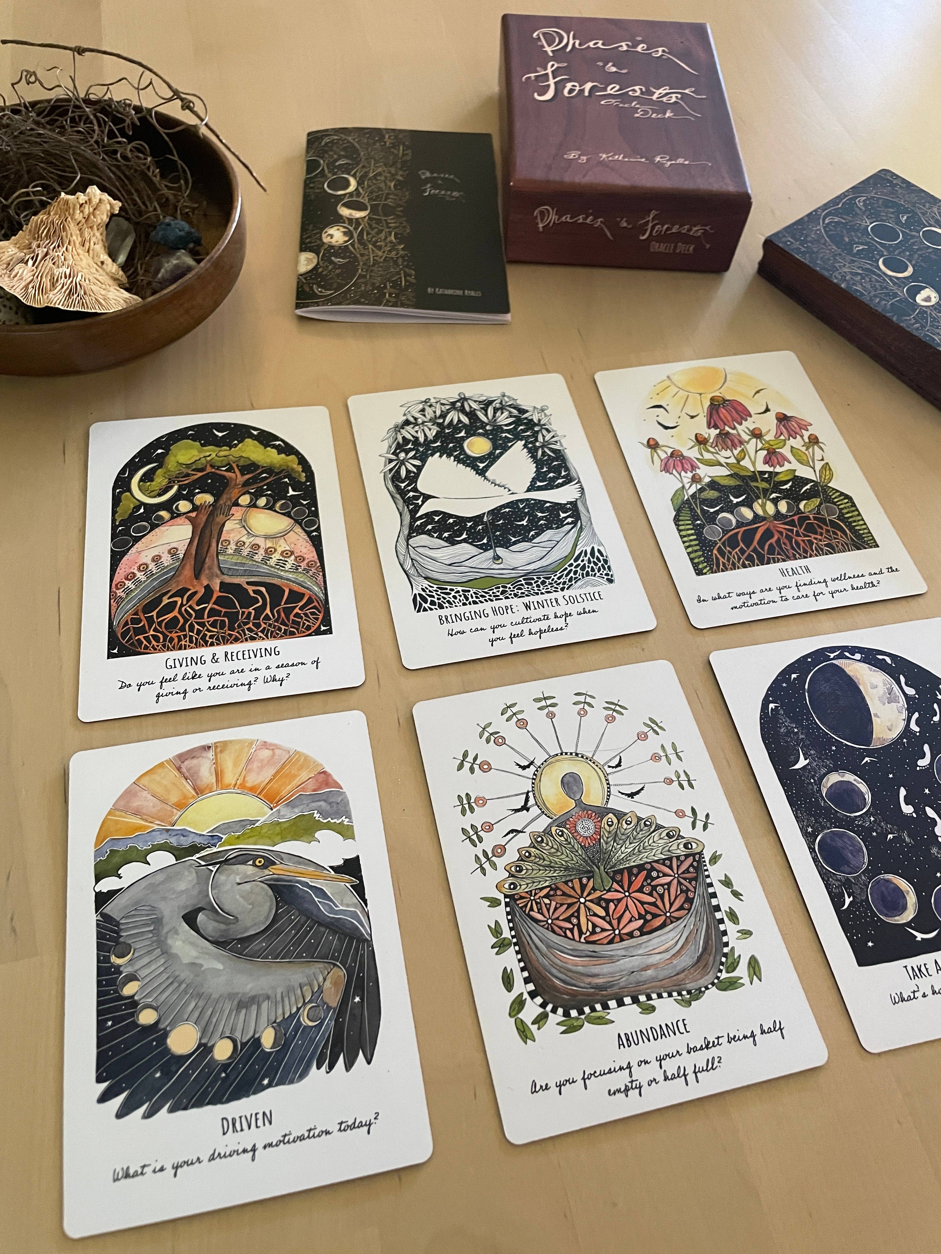 Kat Ryalls - Wholesale Tarot Cards - Phases and Forests Oracle Deck1