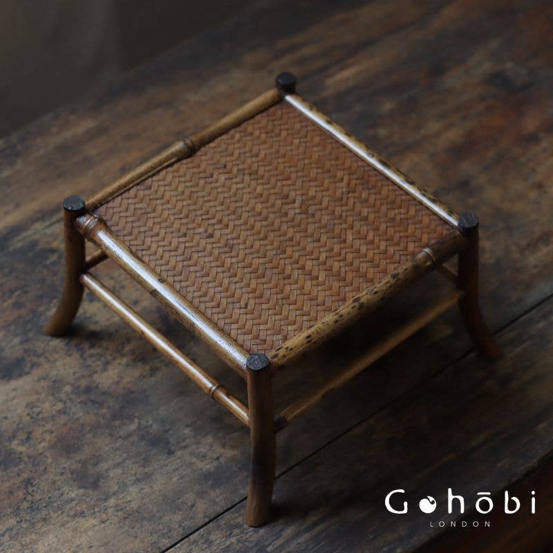 Gohobi （We cover U.S. import duties） - Wholesale Side Table - Gohobi Handmade Bamboo Display Table – Desktop Meilu Gushan Tea Stand & Mini Bonsai Platform3