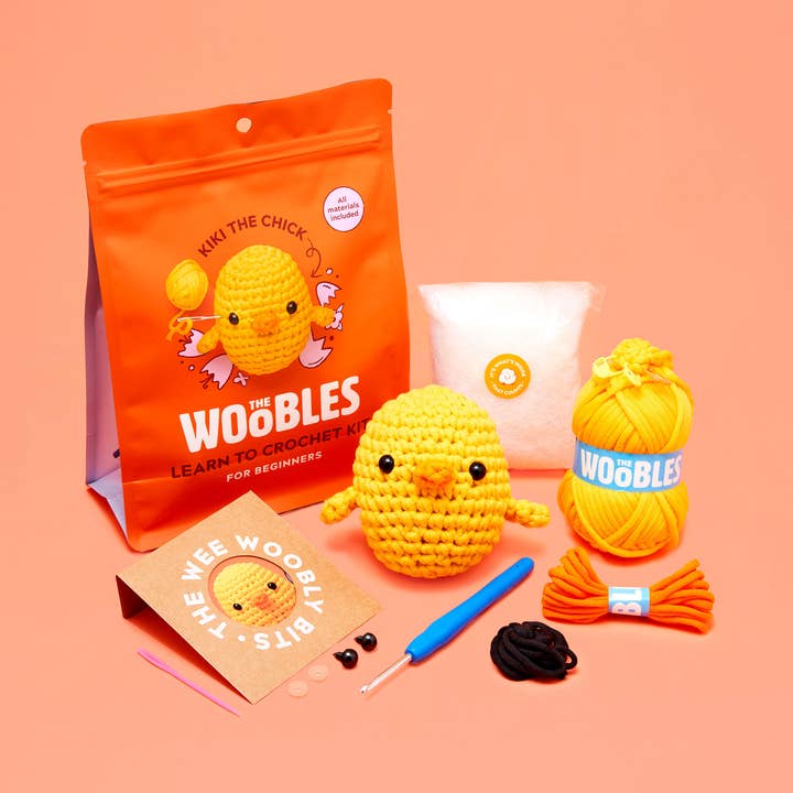 The Woobles - Wholesale Knitting/Crochet Supplies - Kiki the Chick Beginner Crochet Kit0