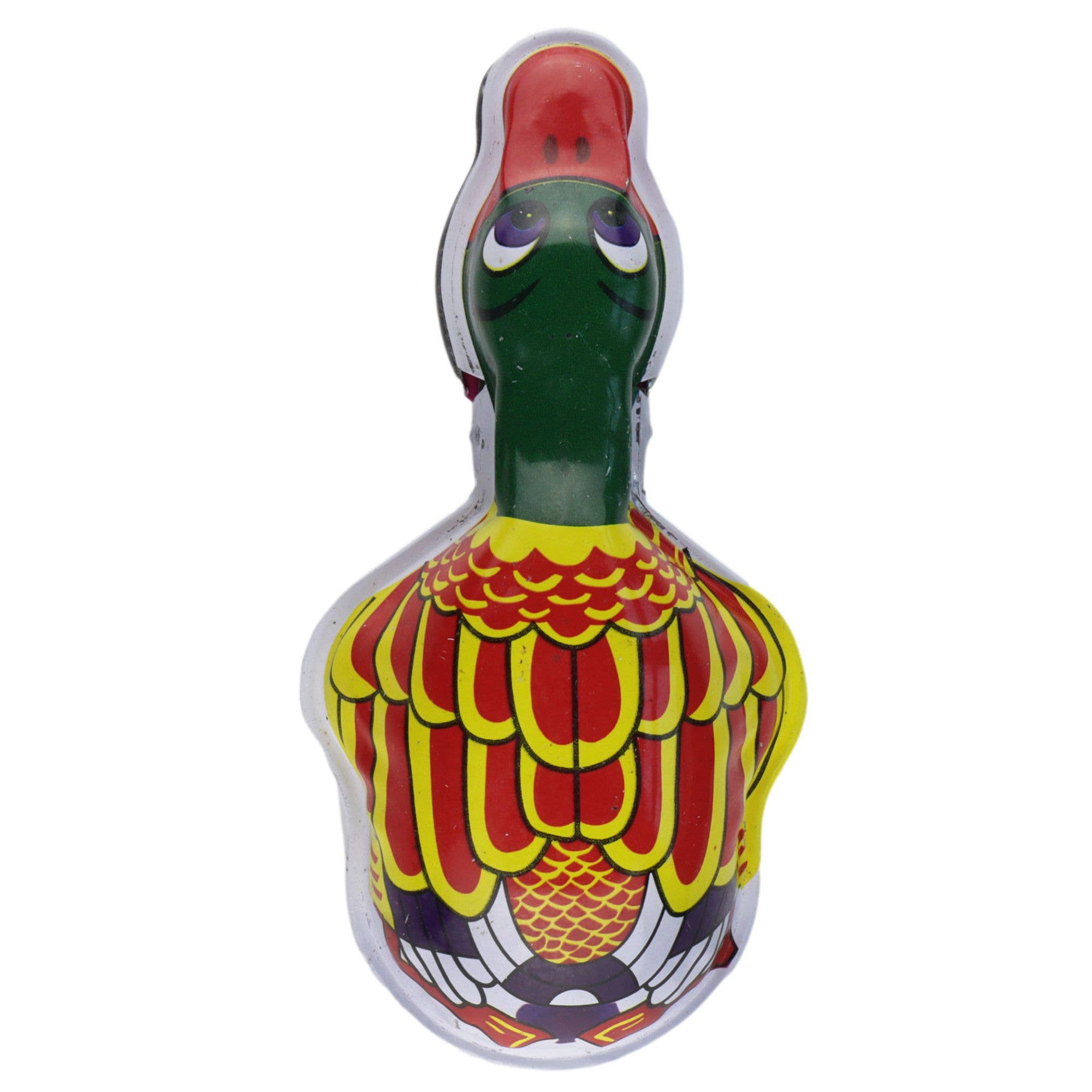 Tribal Trade GmbH - Wholesale Decorative Figurine - Tin toy snap duck green red clicker tin animal1