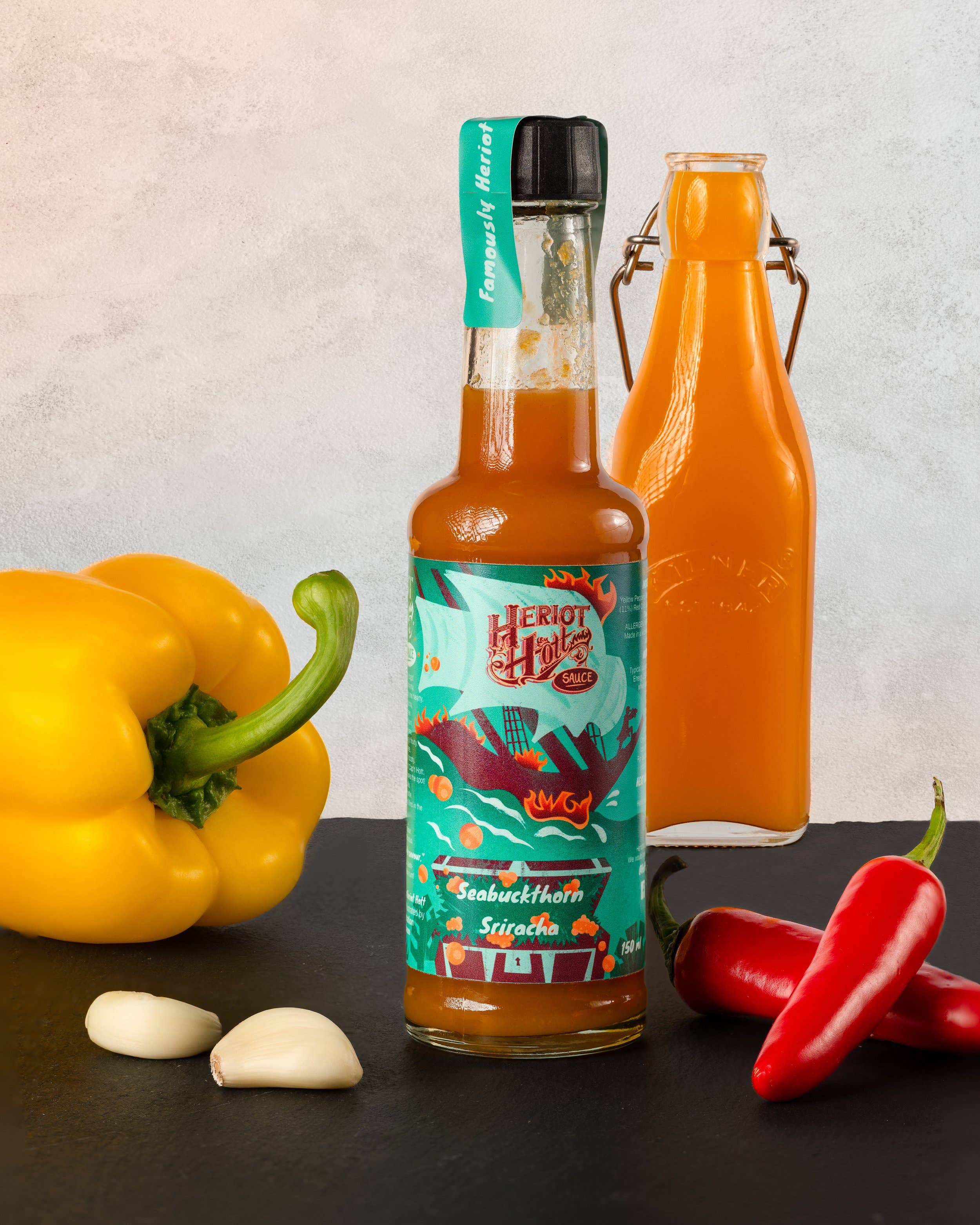 Heriot Hott – wholesale Hot sauce – Seabuckthorn Sriracha2