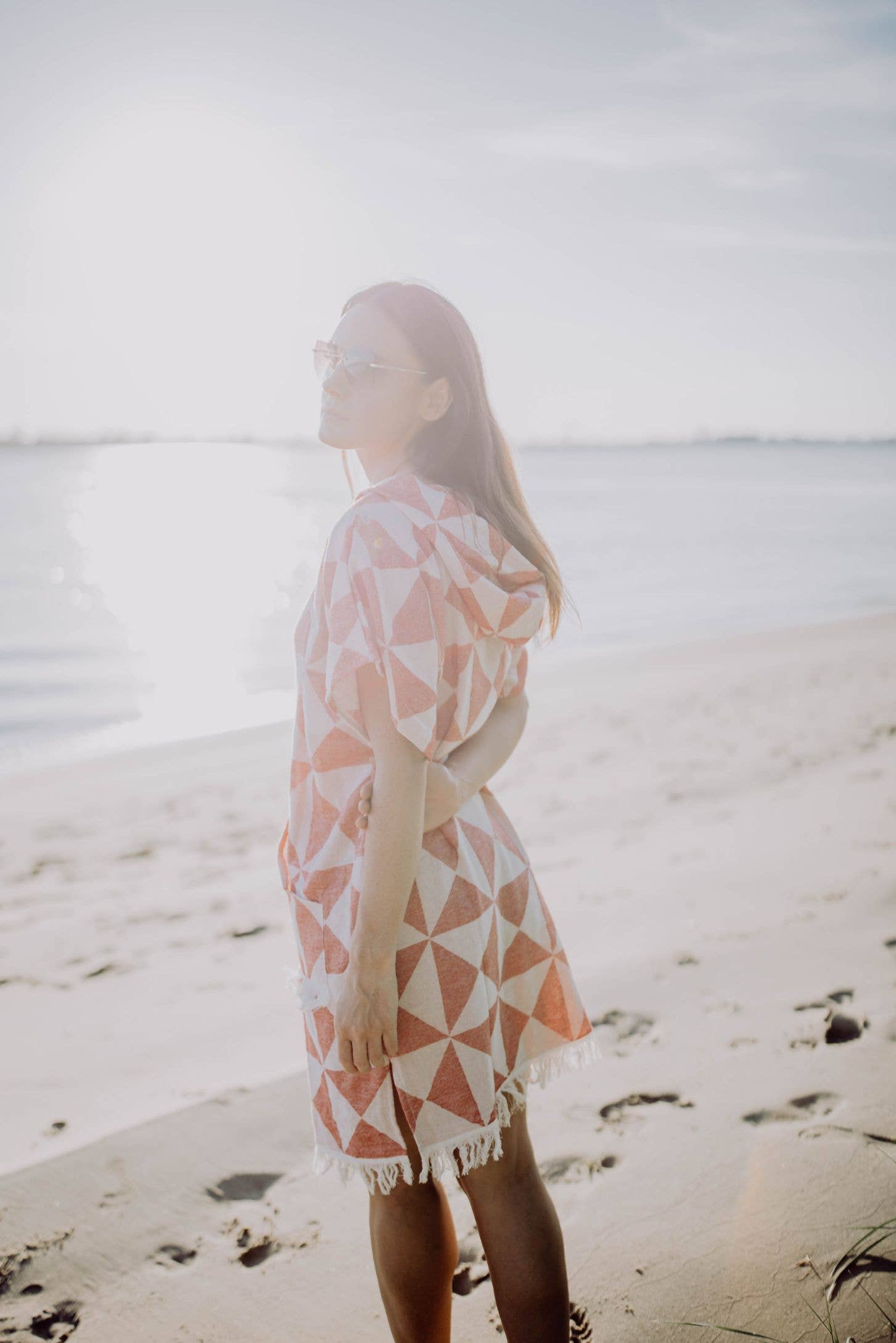 Ecobain - Wholesale Poncho - Women's - Poncho/Surf Poncho/Bath Poncho “Symique” 100% cotton, E3