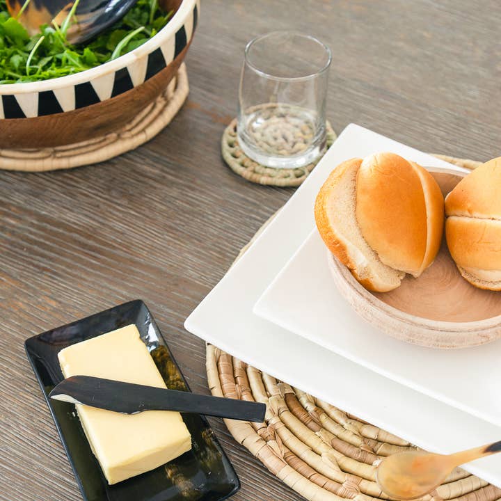 Vi Bella - Wholesale Butter Dish - Horn Butter Dish with Knife1