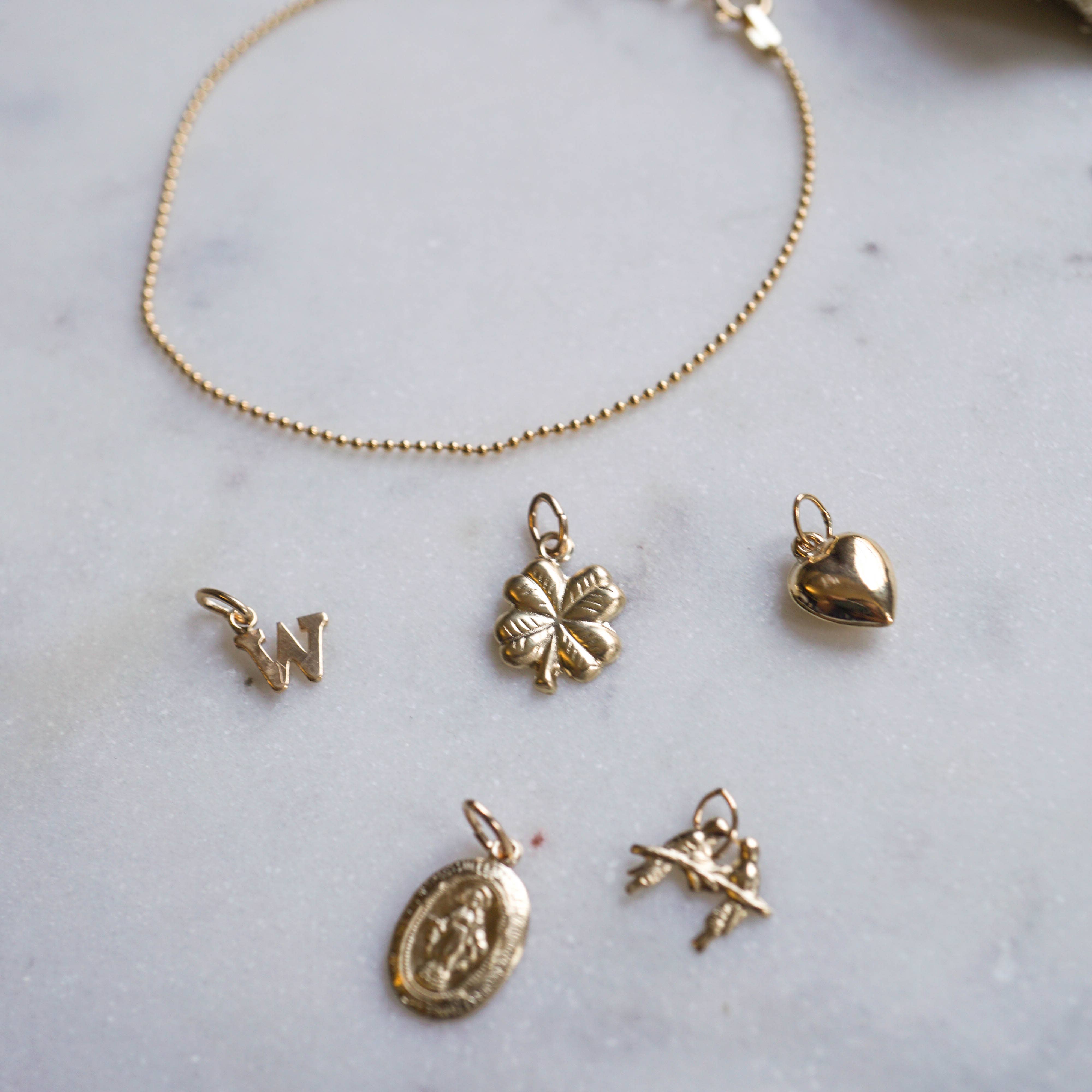 JoeLuc - Wholesale Individual Charm/Pendant - GF Initial Charms1