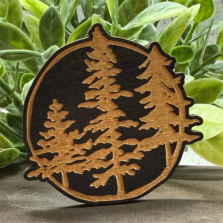 Blaze Design Co. - Wholesale Magnet - Pine Tree Wood Magnet0