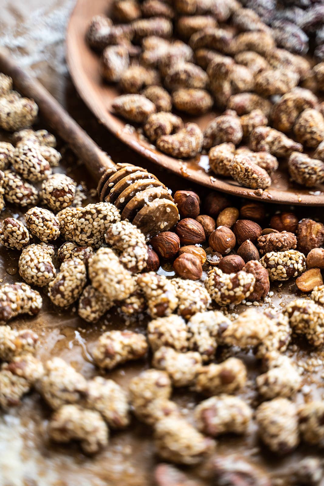 Happy Hours en Biovallée - Venta al por mayor Frutos secos - Miel de anacardo y sésamo orgánica de comercio justo a granel, caja de 5 kg2