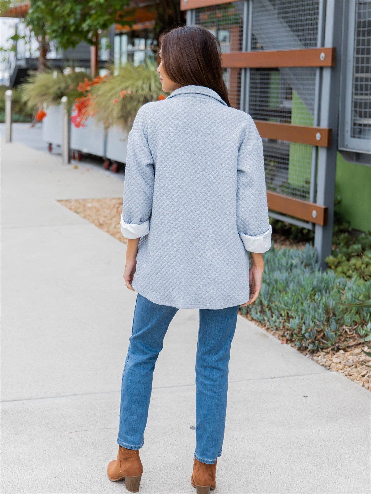 Tickled Teal - Wholesale Shirt Jacket/Shacket - Women's - Quilted Shacket2