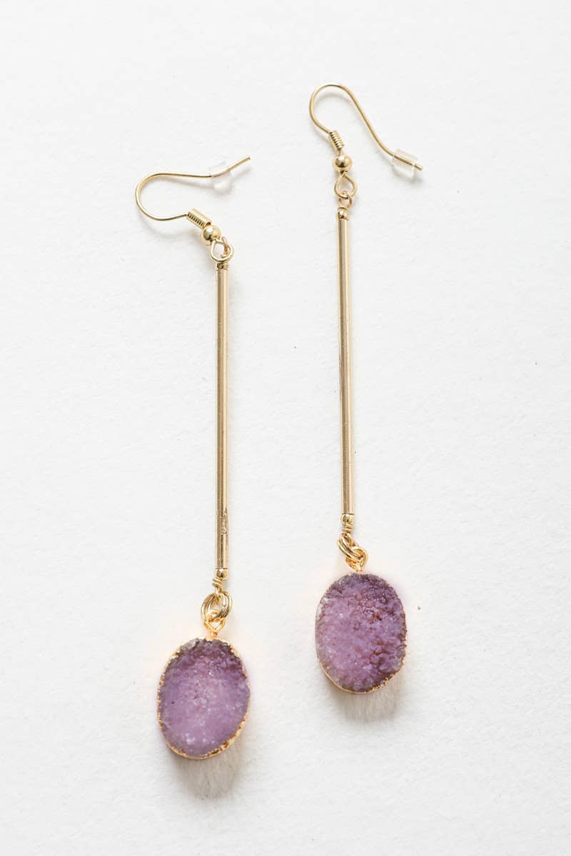 Leto Accessories - Wholesale Dangle Earrings - Crystal Gemstone Drop Statement Earrings0