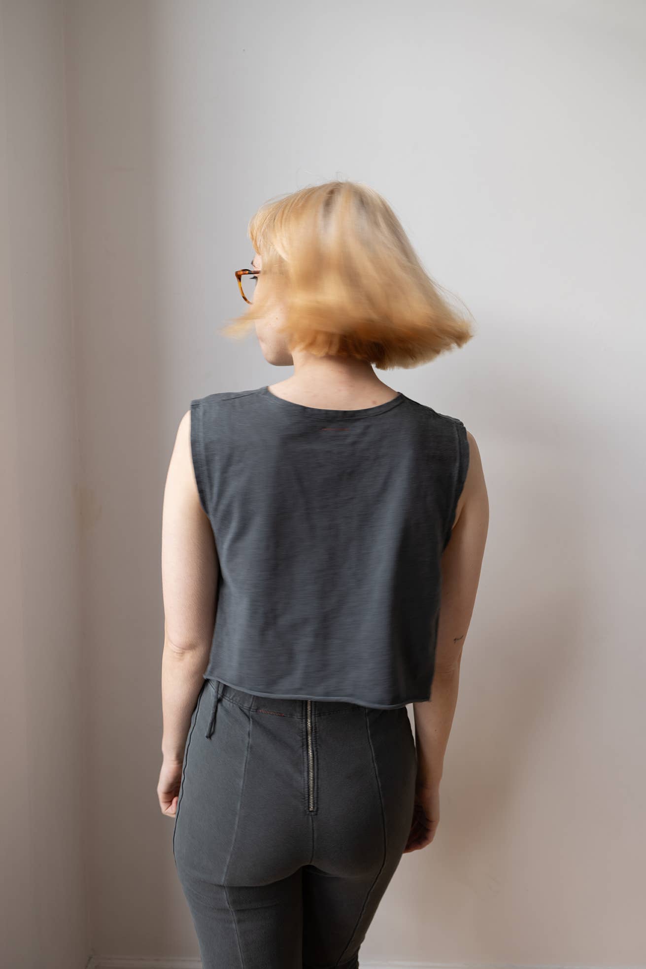 People Of Leisure - Wholesale Tank Top - Women's - The Tie Tank Charcoal7