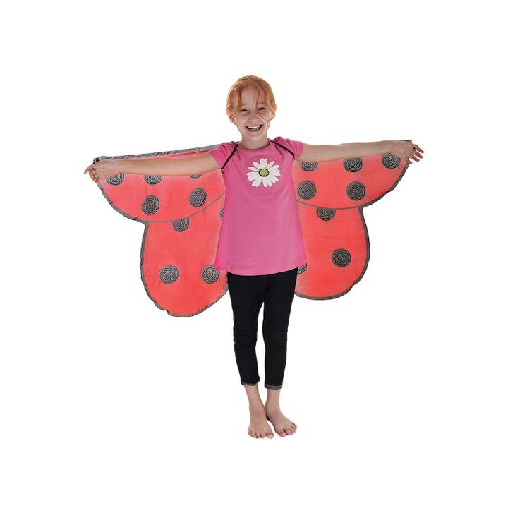DREAMY DRESS-UPS® - Wholesale Costume - Kids - Red Ladybug Wings in Eco-friendly Gift Bag