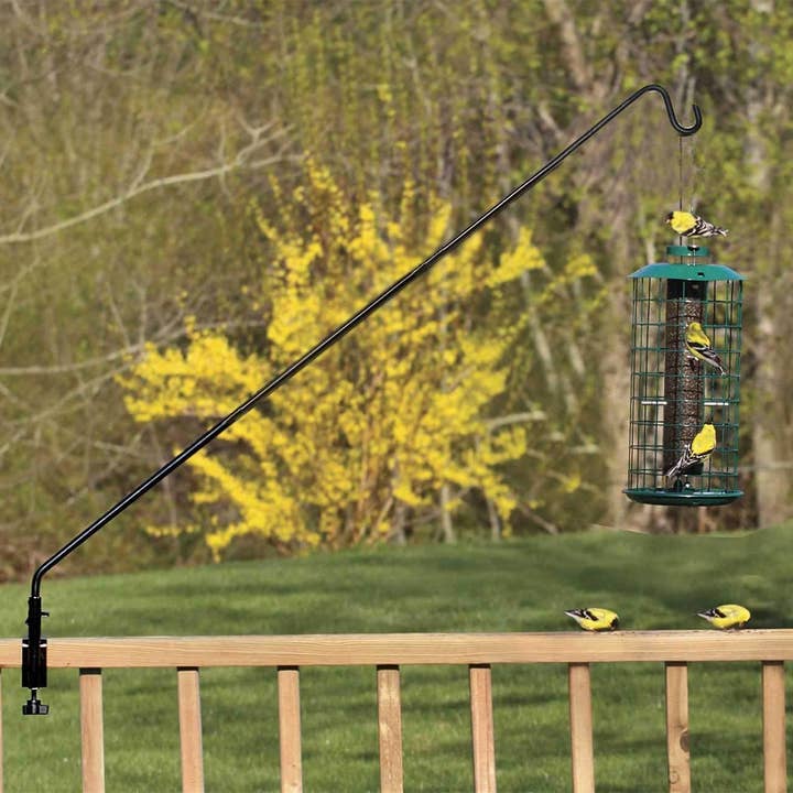 Ashman 49 Inch Deck Hook, Double Forged Solid Metal Single Piece Rod, Ideal for Bird Feeders, Plant Hangers, Coconut Shell Hanging Baskets. for wholesale by Ashman Online