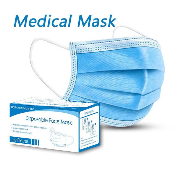 Viso Designs - Venta al por mayor Mascarilla facial protectora - Máscaras médicas Nivel II - Caja de 50 Aprobadas por Health Canadá/FDA1