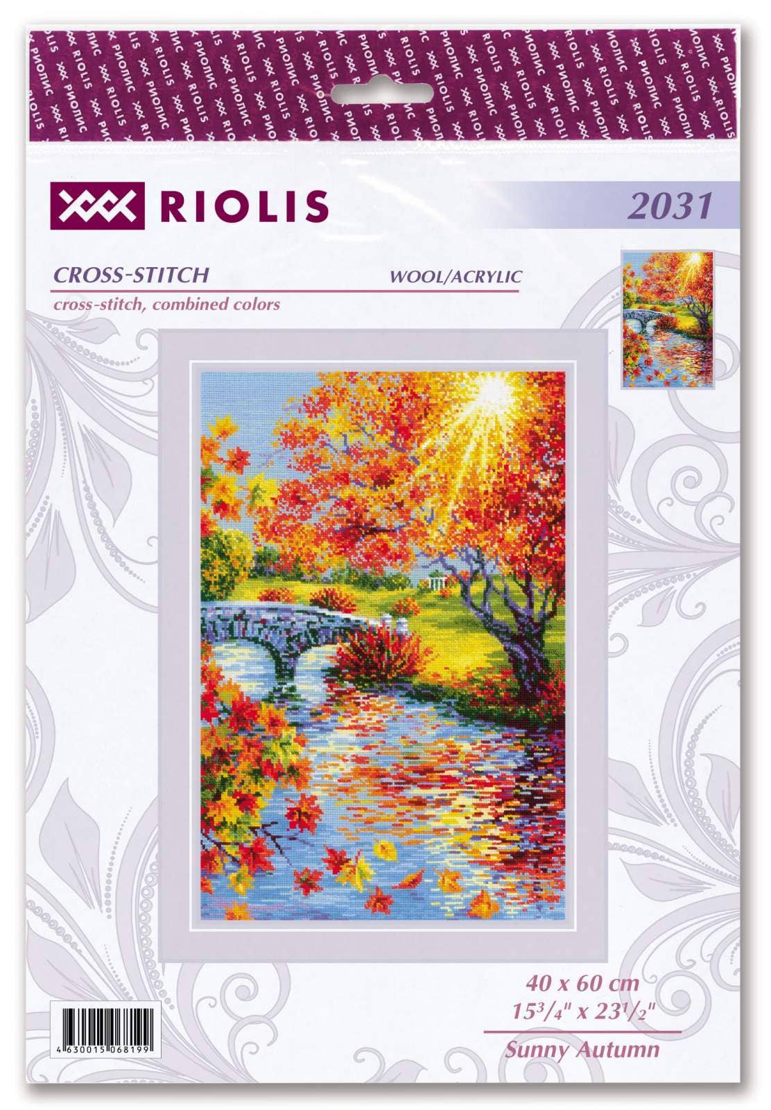 RIOLIS - Wholesale Embroidery/Cross Stitch Supplies - Cross Stitch Kit From Riolis 2031 Sunny Autumn1