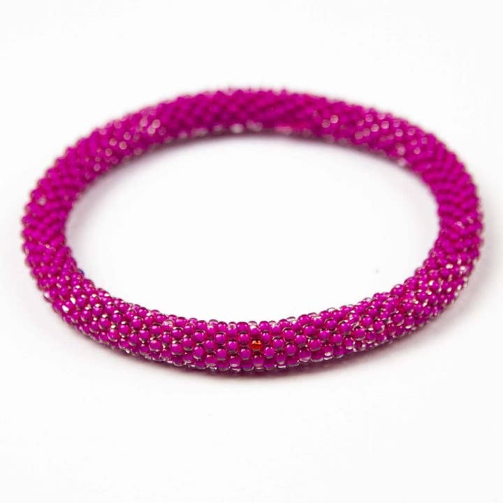 Noble Venture - Wholesale Beaded Bracelet - Nepal Mission - Pink Sparkly