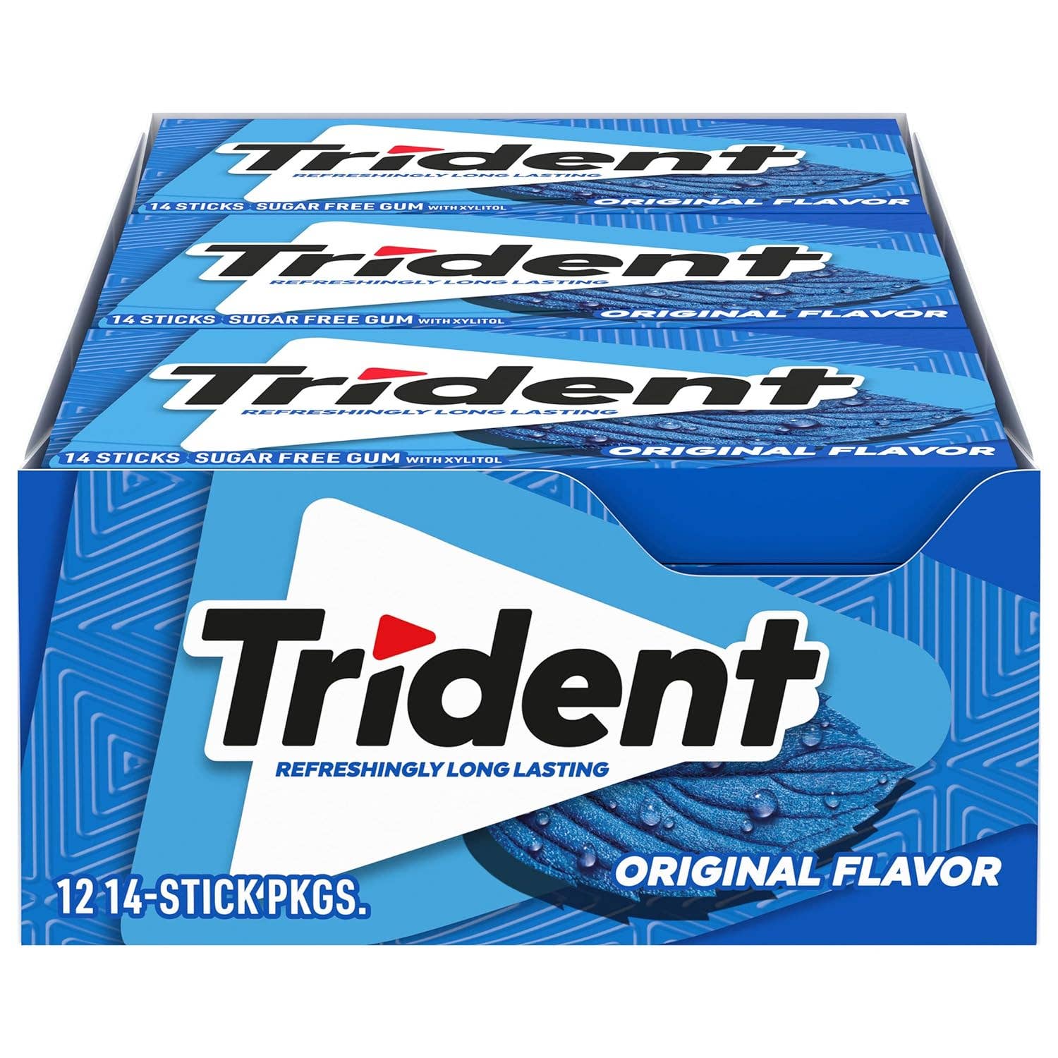 Snacky Candy - Vente Chewing-gums - Trident Saveur Originale 14 pcs 12 paquets9
