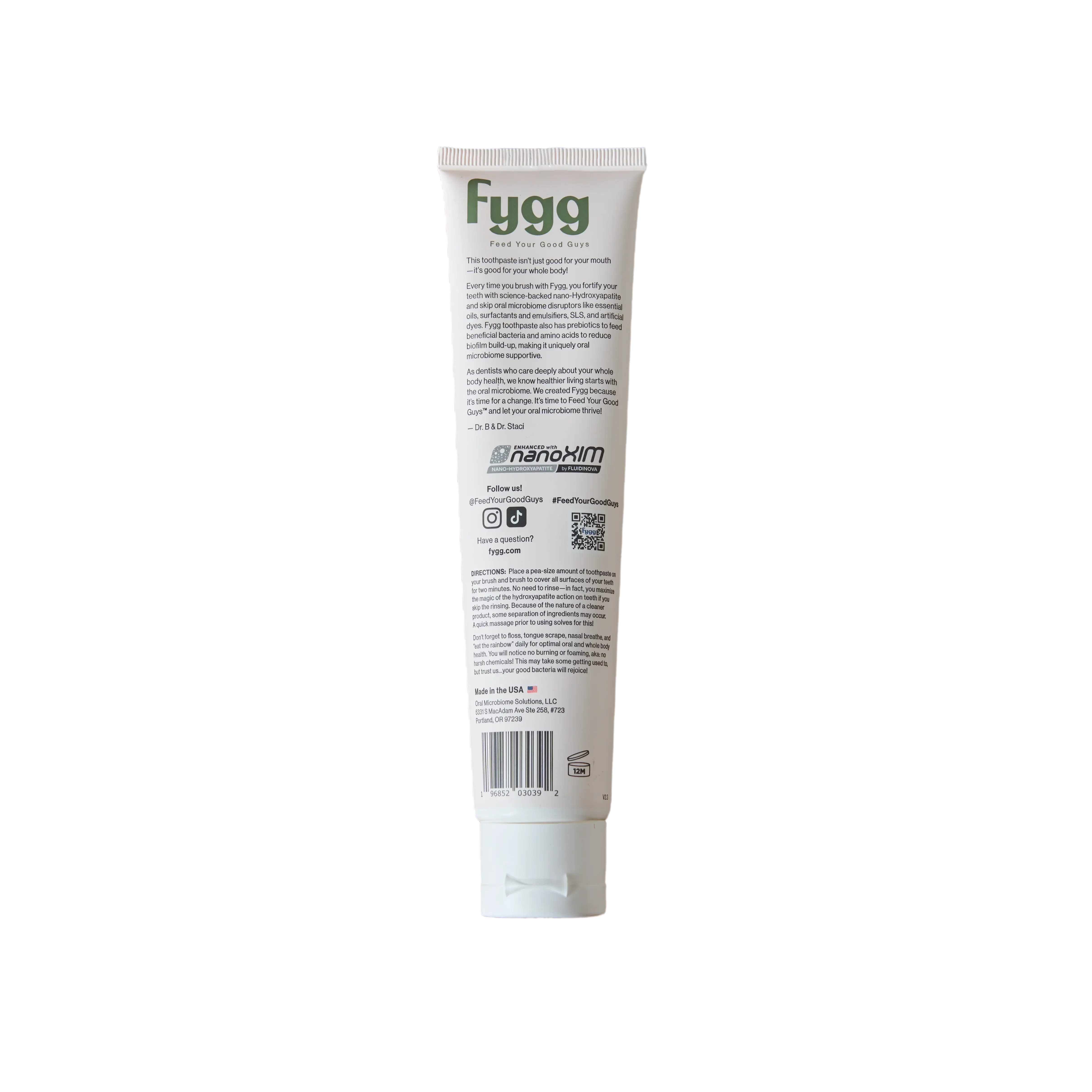 Fygg - Wholesale Toothpaste - Mild Mint Nano-Hydroxyapatite Toothpaste2