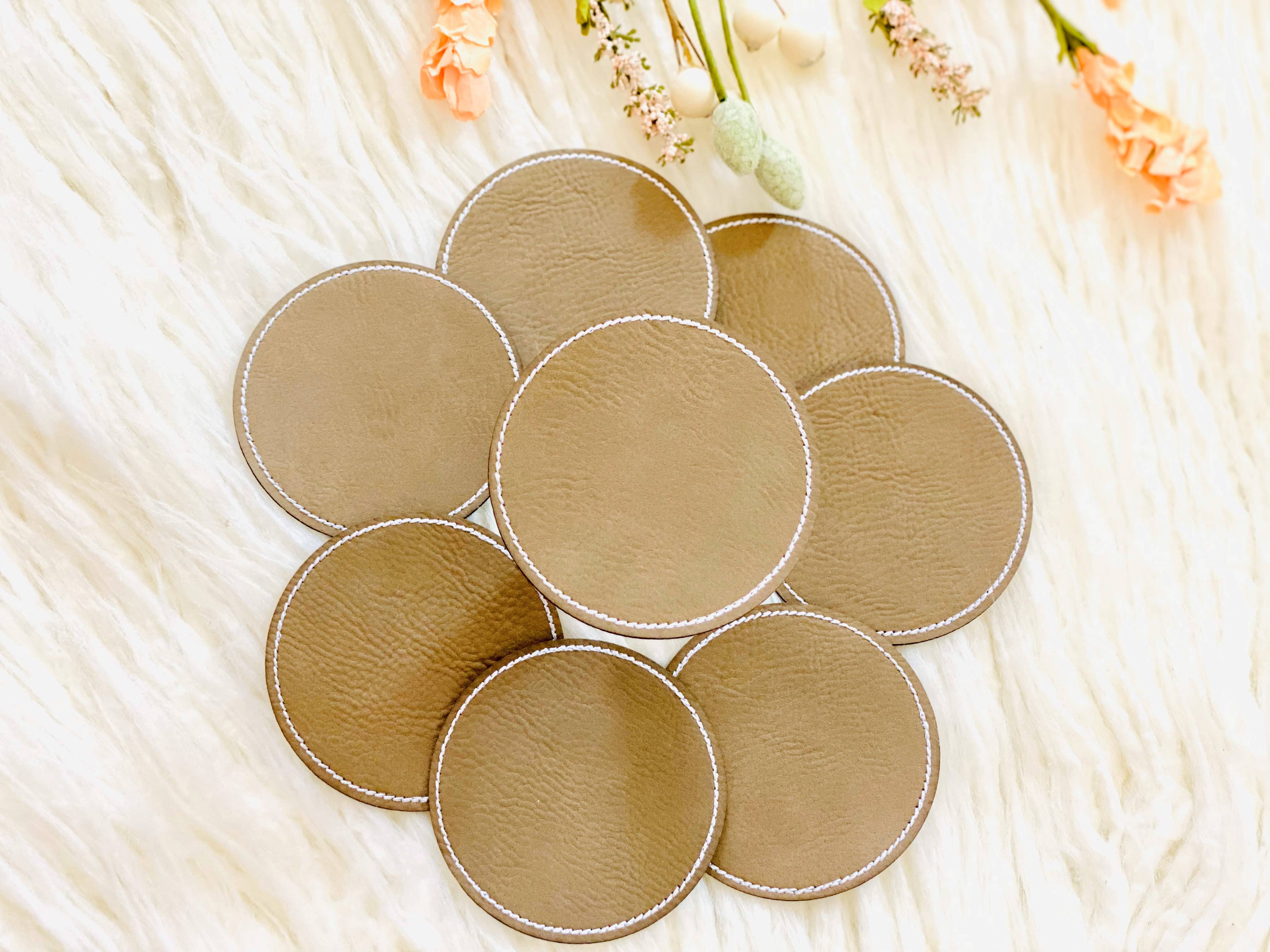 R & R Stitched - Wholesale Patch - Blank circle leather embroidered hat patch5