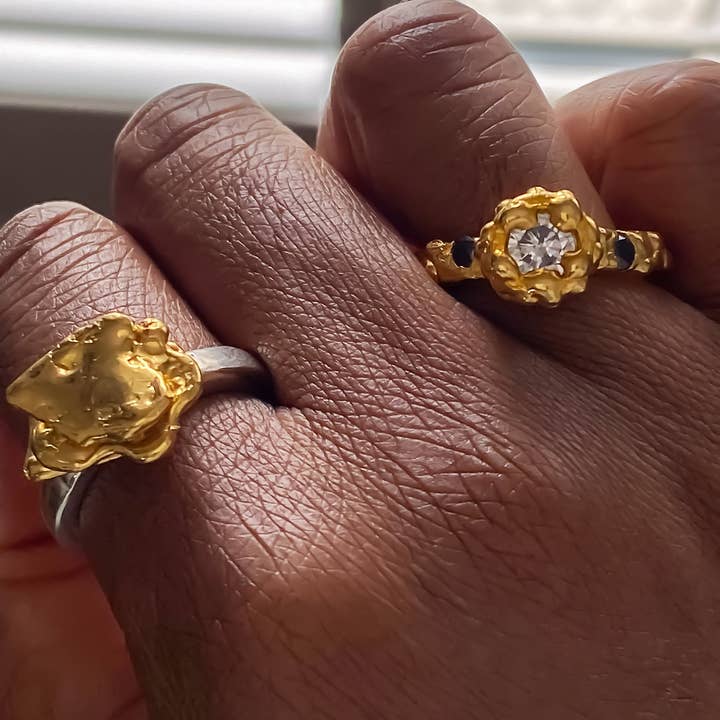 MOCA Jewellery - Wholesale Cocktail/Statement Ring - "Flower" ring14