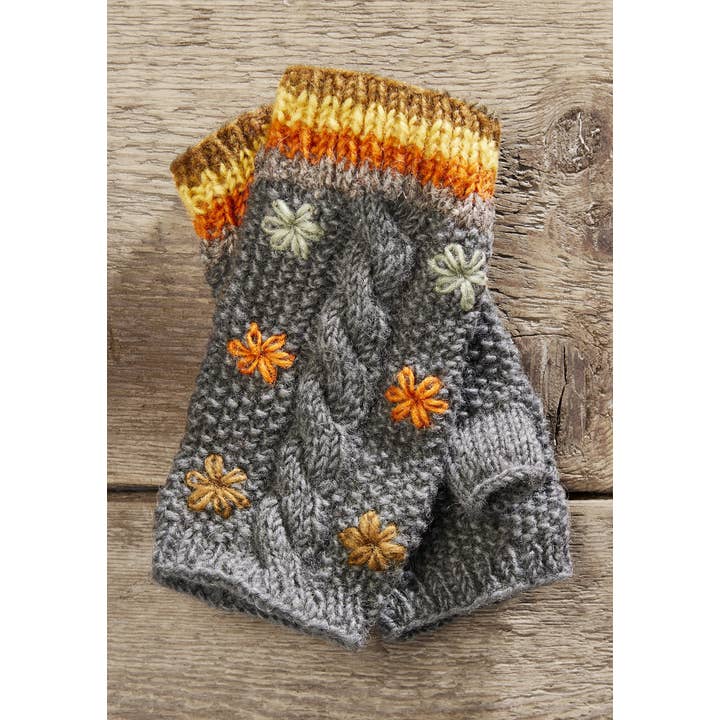 Namaste - Vendita all'ingrosso Scaldamani - Paio di scaldamani ricamati Izna