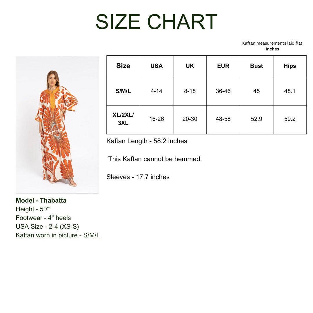 Gipci – wholesale Kaftan - Dam – Chic orange sommarkaftan för kvinnor, kaftaner, kaftaner för kvinnor, boho kaftanklänning, kaftaner för kvinnor, sommarkaftaner, kvinnor5
