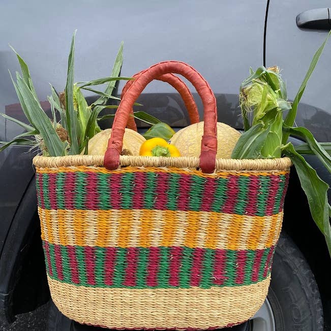 Gitzell FairTrade - Wholesale Basket - Market Basket/ Bolga Basket, oval