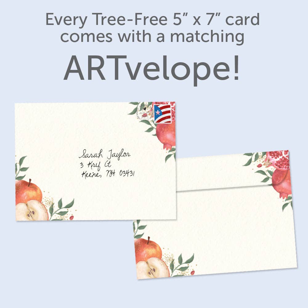 Tree-Free Greetings - Wholesale Rosh Hashanah Card - Welcome Gratitude Rosh Hashanah SKU 223202