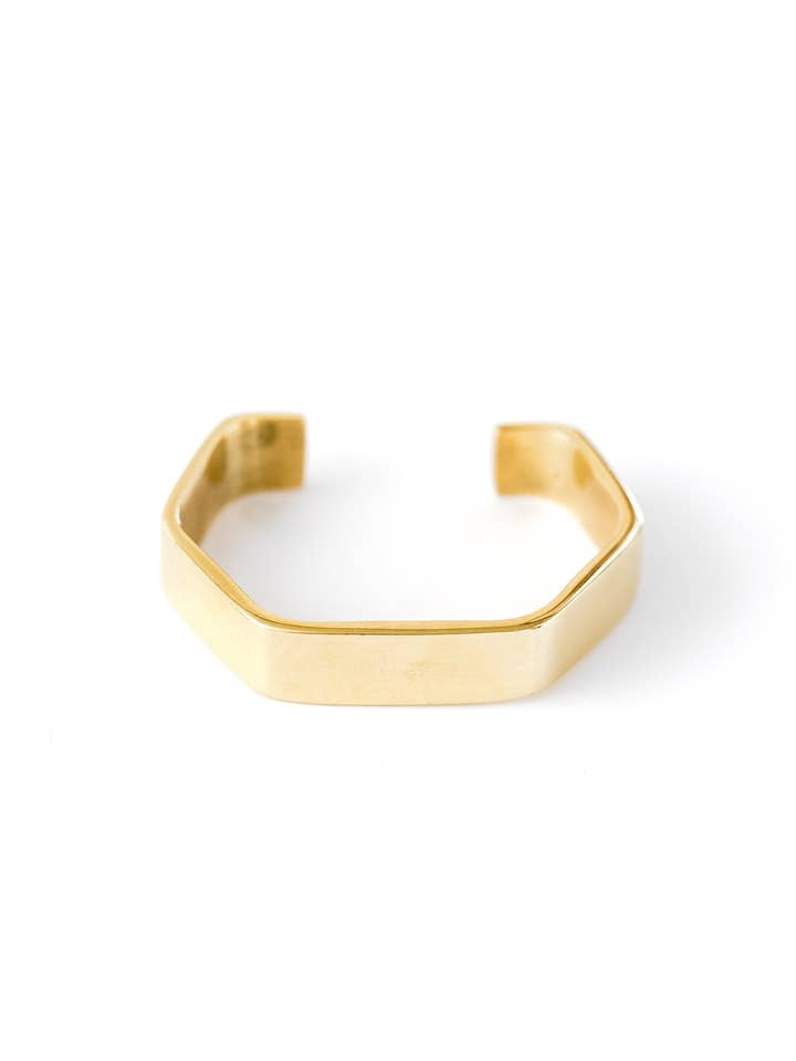 Hexagon Cuff for wholesale by ABBY ALLEY
