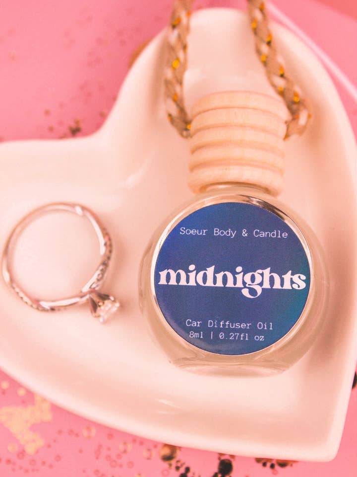 Midnights Car Diffuser for wholesale by Soeur Body and Candle