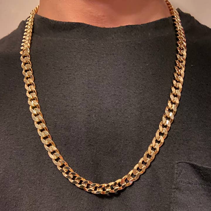 14k Gold Layered Cuban Chain 24in 10mm for wholesale by Prestige Jewelry
