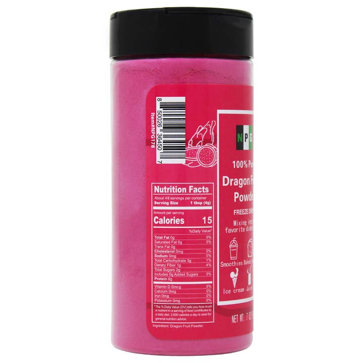 Natural Plus Green - Wholesale Protein/Superfood Powder - NPG Pure Red Dragon Fruit Powder 7 Oz1