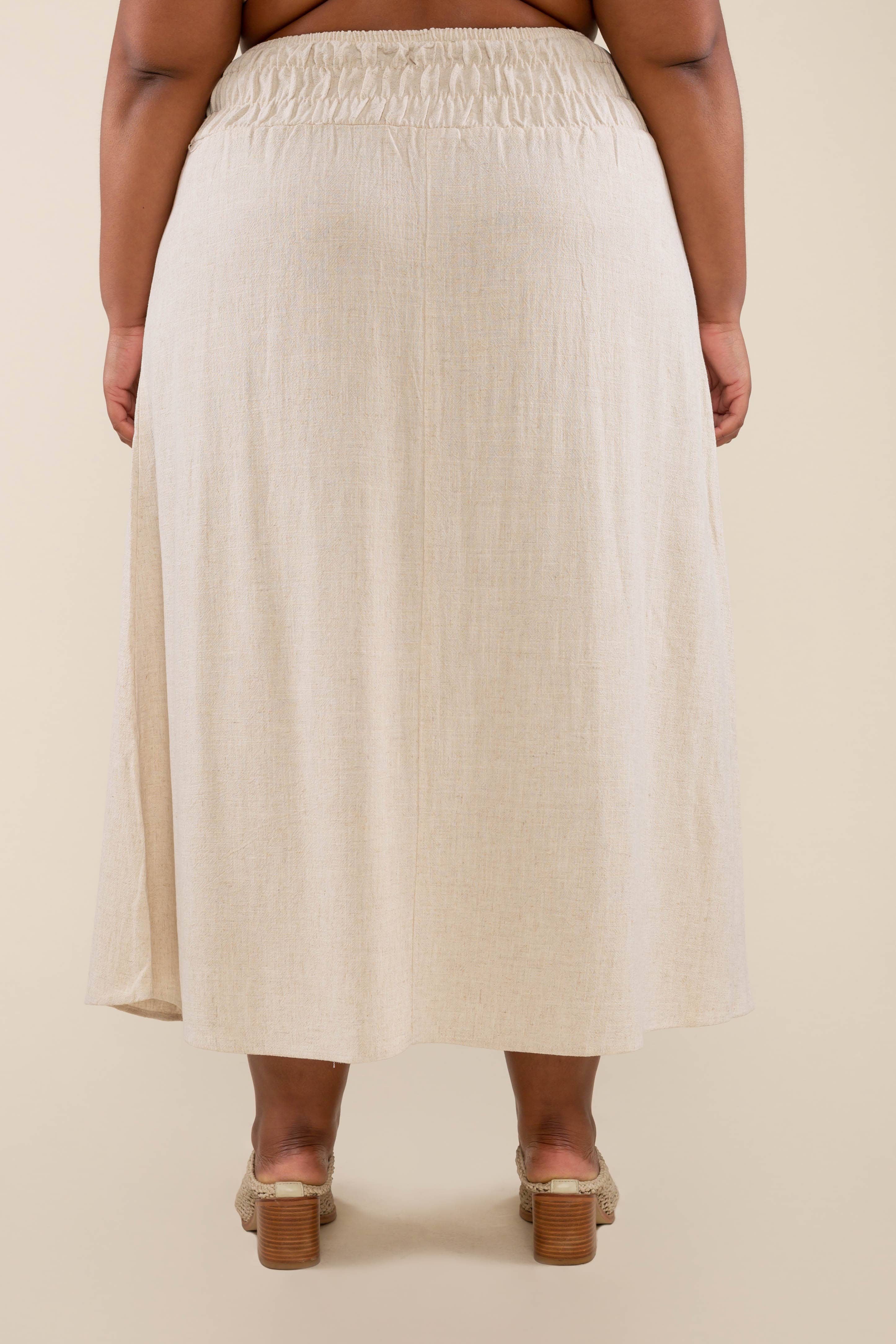 NLT – wholesale Skirt – Women’s – Sophia Linen Skirt - Plus Size2