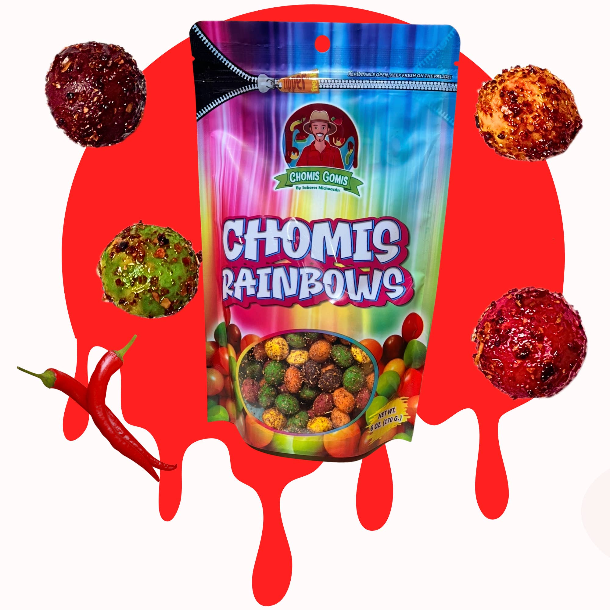 Chamoy Rainrows for wholesale by Chomis Gomis