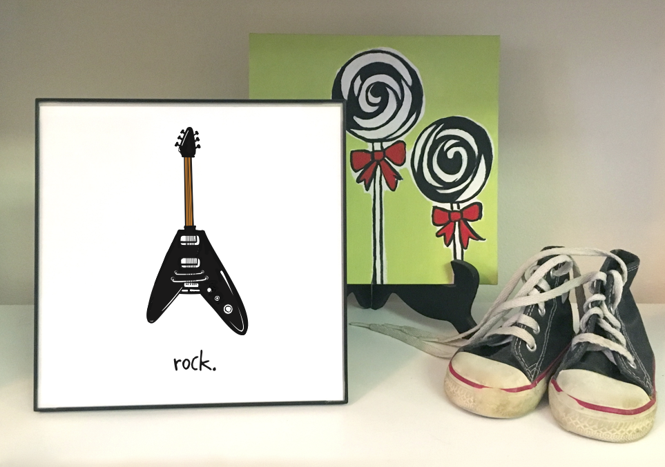 REMOVED BRAND - Wholesale Art Print - Kids & Baby - 8 x 8 Rock Print1