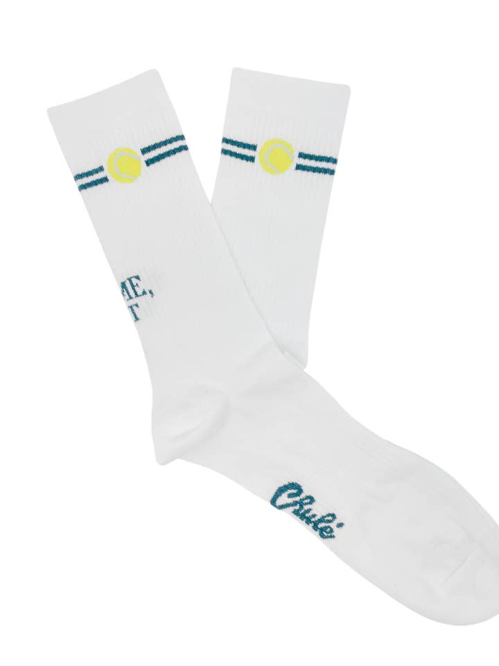 Game, Set and Match! - White for wholesale by CHULÉ SOCKS