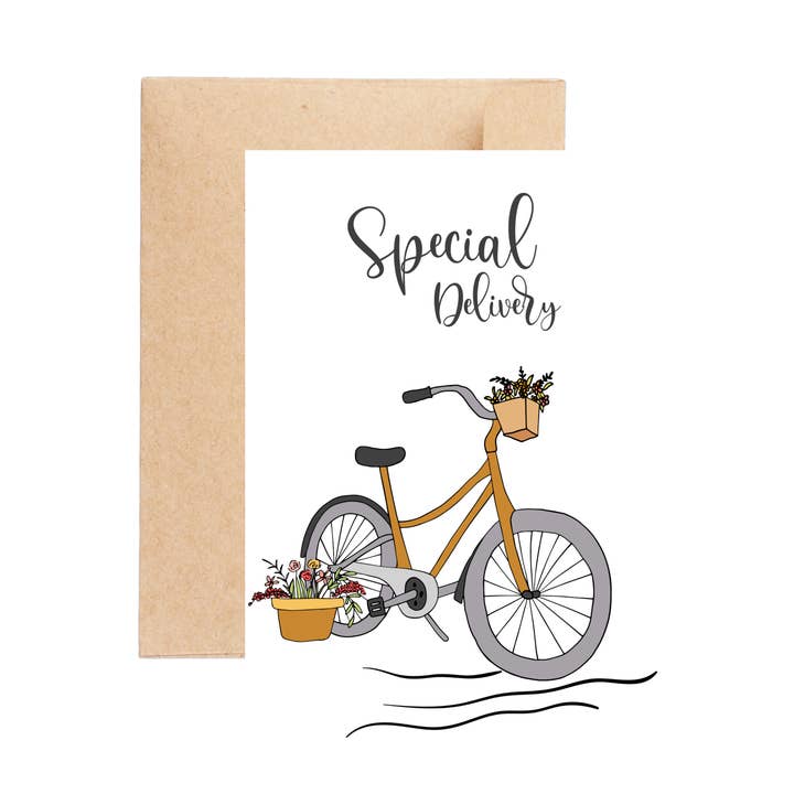 Special Delivery Greeting Card for wholesale by Aire Avenue