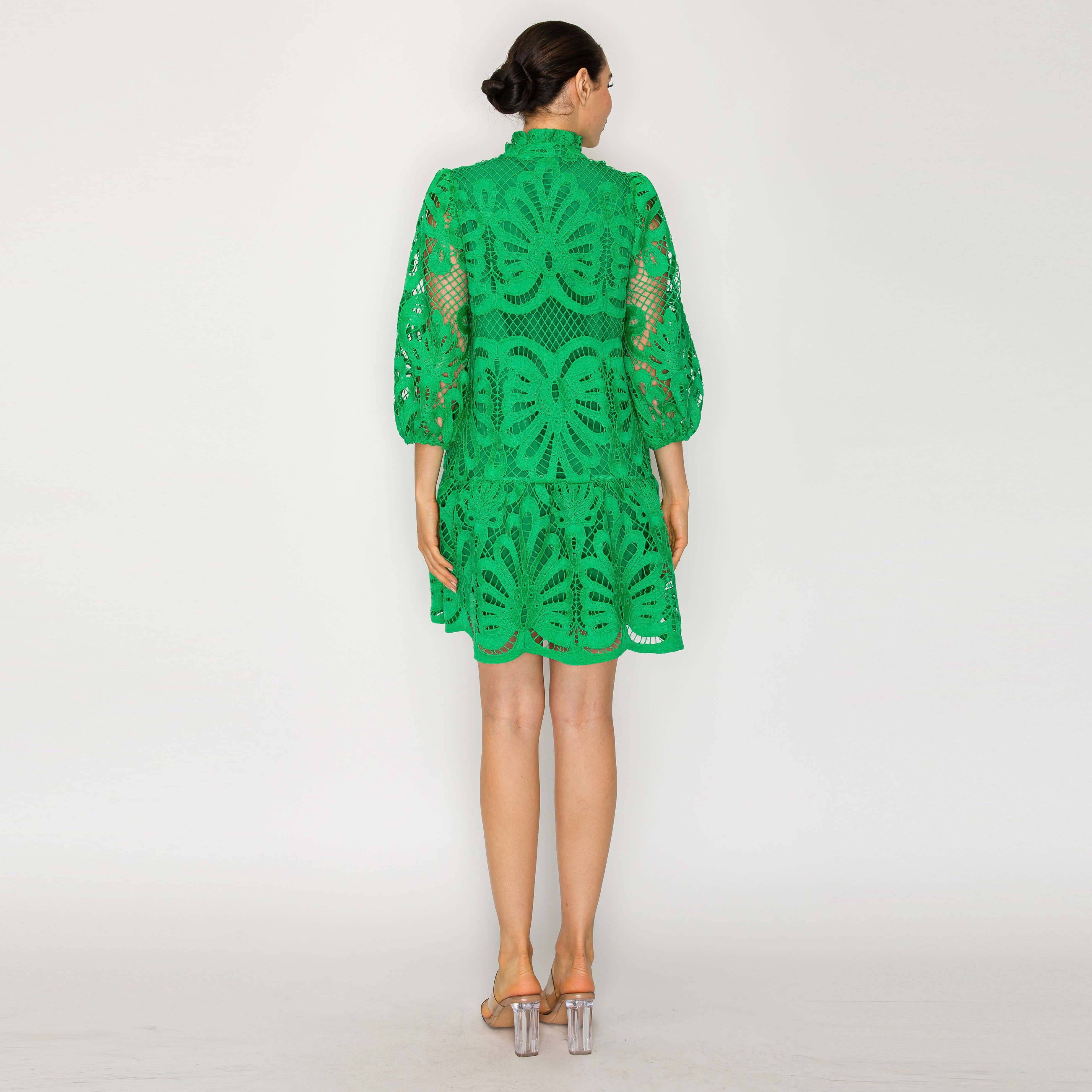 LoveWednesday - Wholesale Dress - Women's - Palm Royale Lace Dress - LWD33013