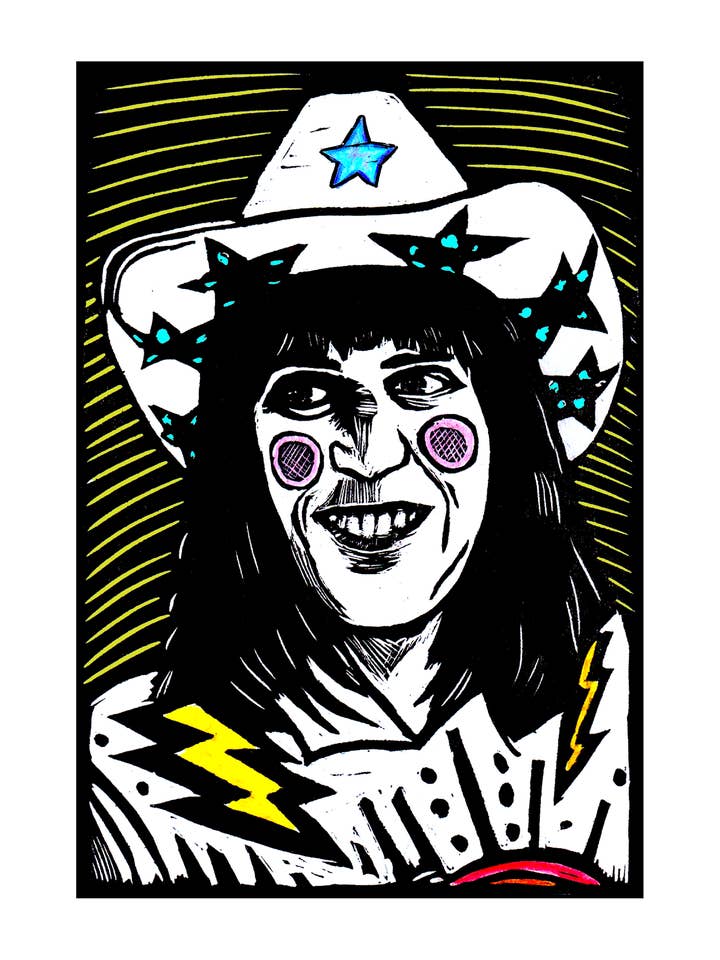 Impression couleur de Noel Fielding (8,5 x 11") The Mighty Boosh pour la vente par Pixel Palmer