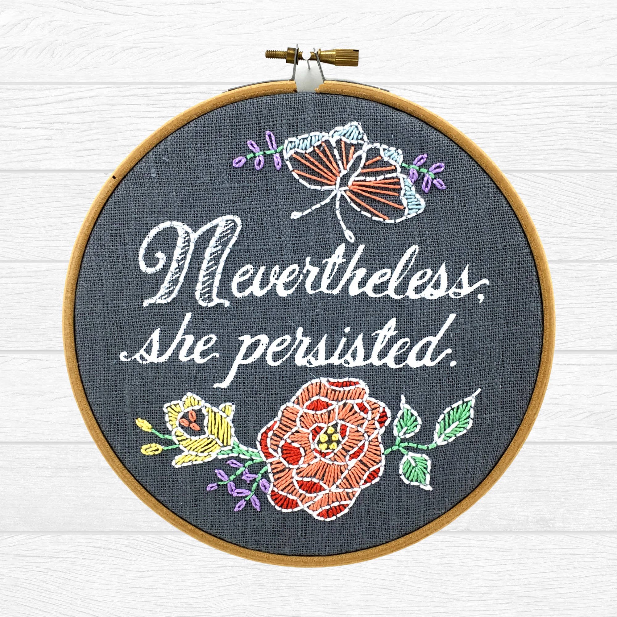 I Heart Stitch Art – wholesale Embroidery/cross-stitch supplies – Nevertheless, She Persisted: Embroidery Kit12