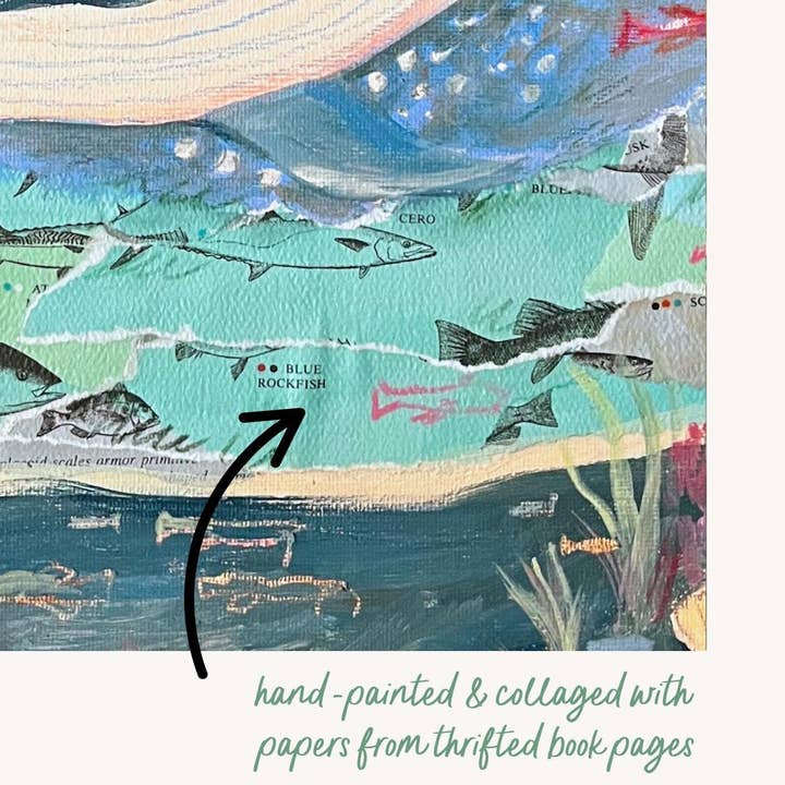 Laurenspired - Wholesale Art Print - Whale Art Print, Ocean Art, Quilt Art, Nautical Wall Art3