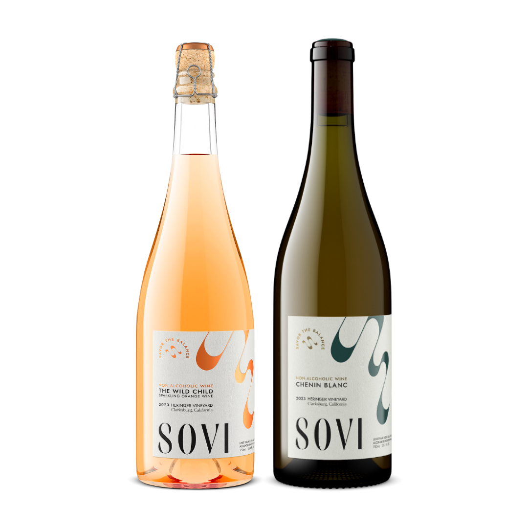 Sovi Wine Co. - Vente Spiritueux/Vins/Bières sans alcool - Coffret mixte Chenin Blanc et The Wild Child à l'orange pétillante 1