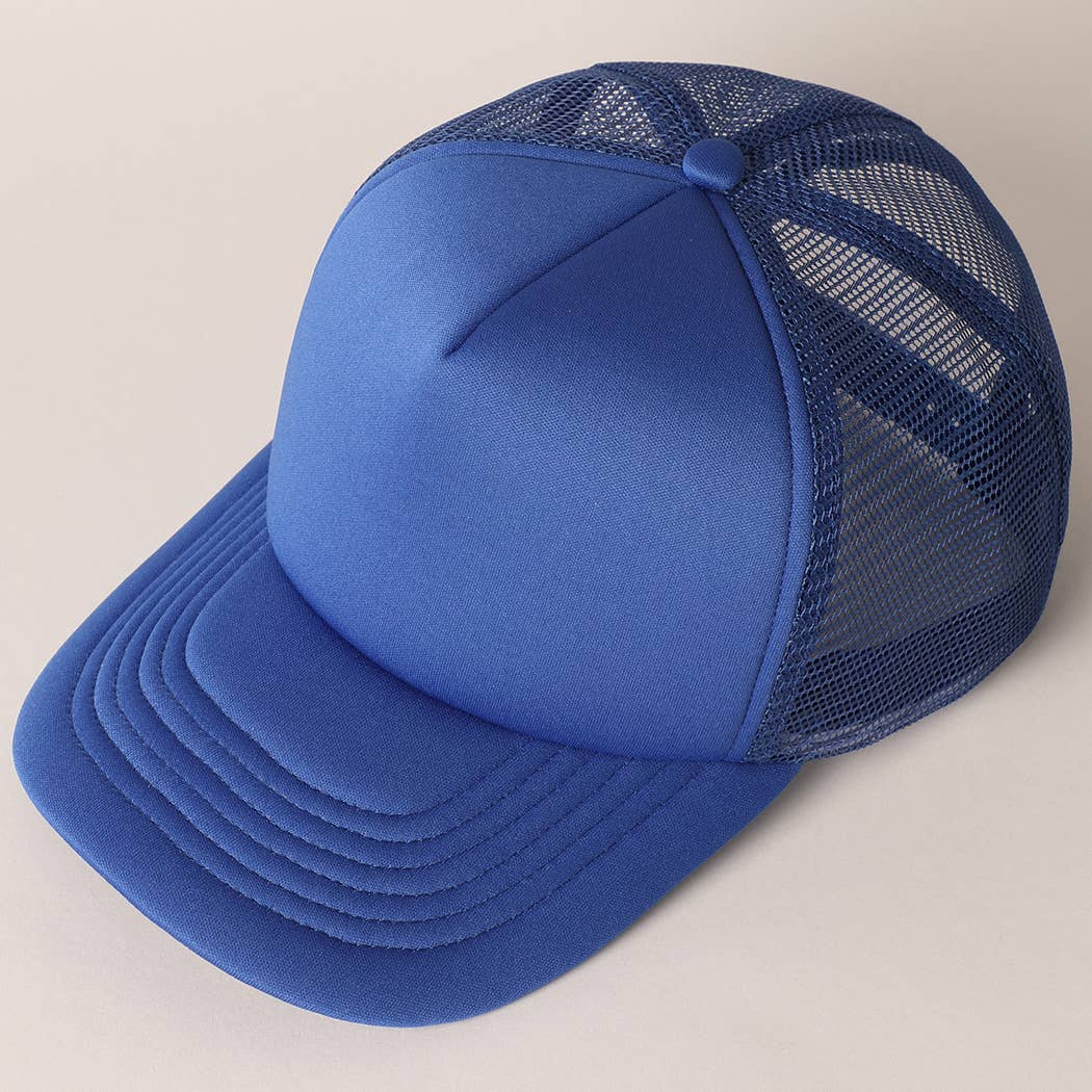 Fashion City - Vendita all'ingrosso Cappellino  da camionista - Unisex - Cappellino trucker con retro in rete e schiuma a tinta unita34