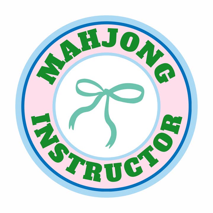 Mahjong Instructor - Bow Magnet for wholesale by Stylin Brunette & Troop Mahjong