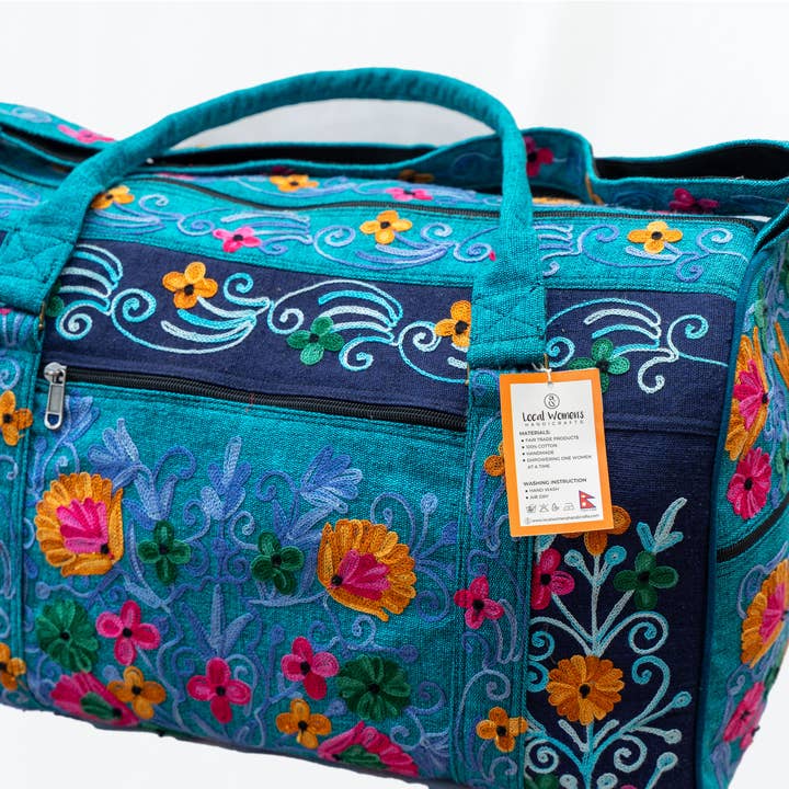 Local Women’s Handicrafts - Wholesale Weekender Bag - Women's - Embroidery Cotton Travel Bag5