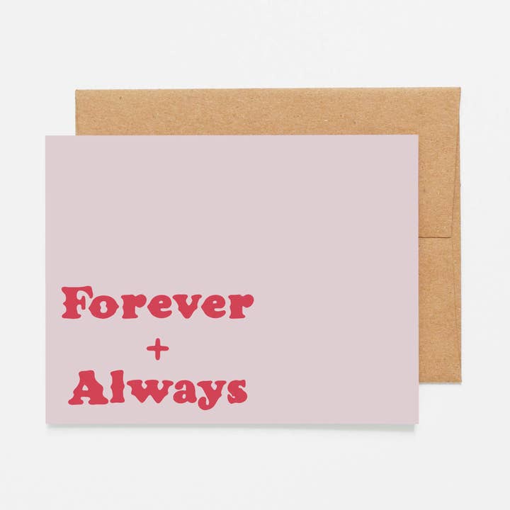 Forever + Always Card for wholesale by Lucky Penny Goods