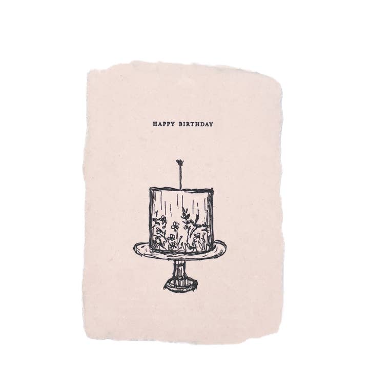 farmette - Wholesale Birthday Card - happy birthday cakeÂ