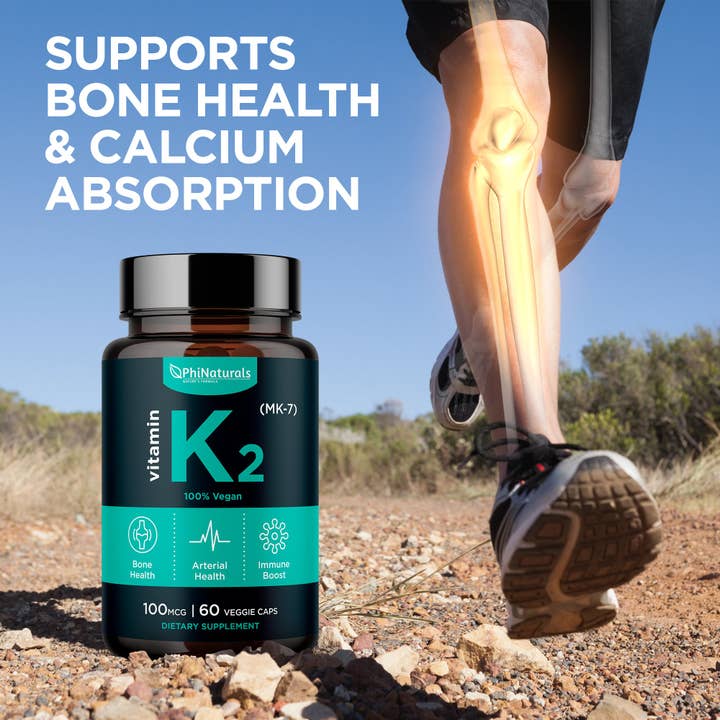 Excel Nutritionals LLC DBA Phi Naturals - Wholesale Oral Supplement/Vitamin - Vitamin K2 MK-7 100mcg Supplement2